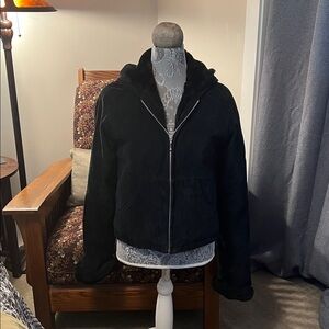 Maxima Black Faux Fur Coat